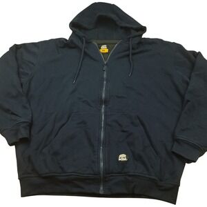 Berne Workwear Full Zip Hoodie Mens XL Blue Insulated Jacket Hooded